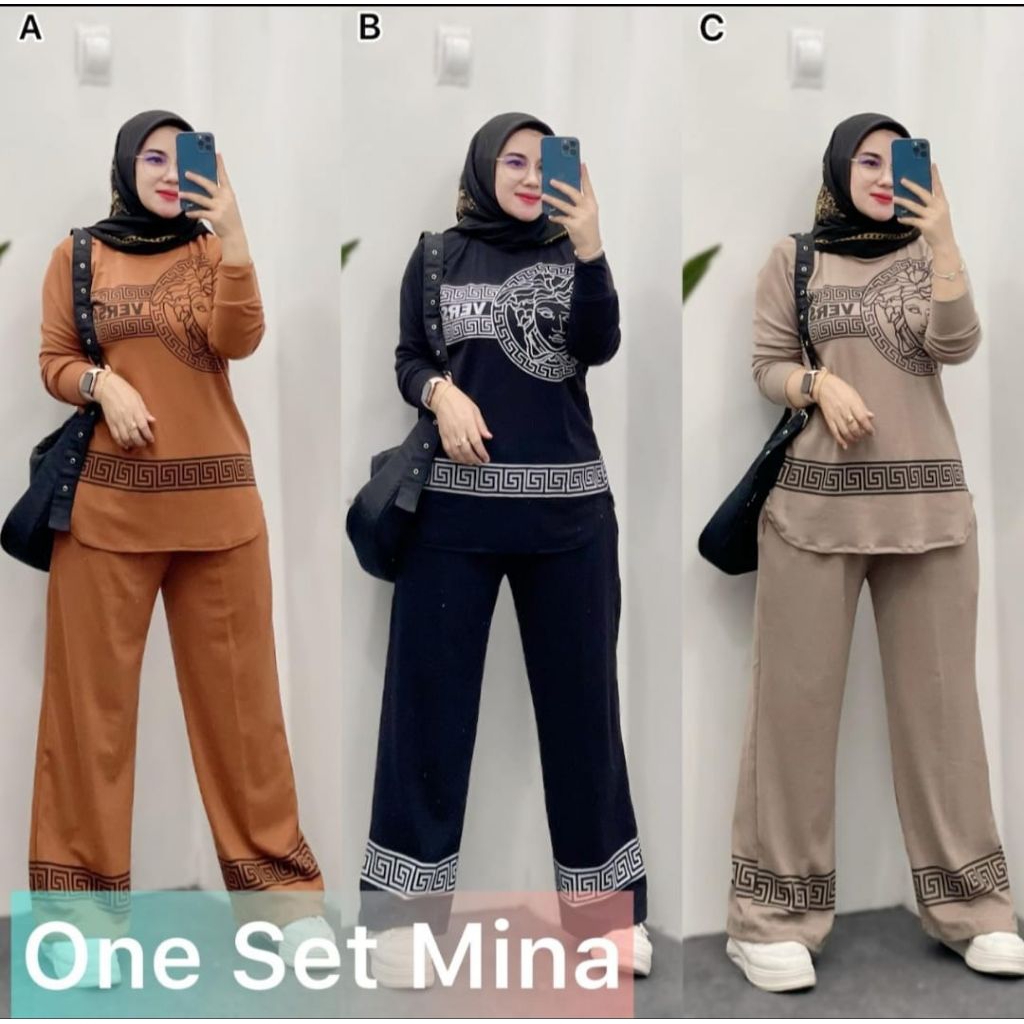 setelan kulot wanita premium