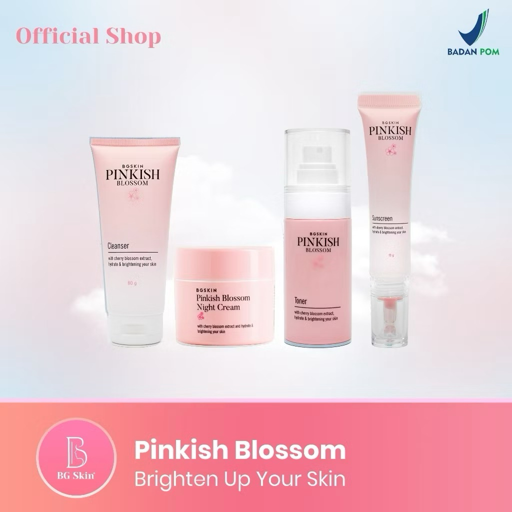 PROMO BG Skin Paket Pinkish Blossom Untuk Mencerahkan Memutihkan