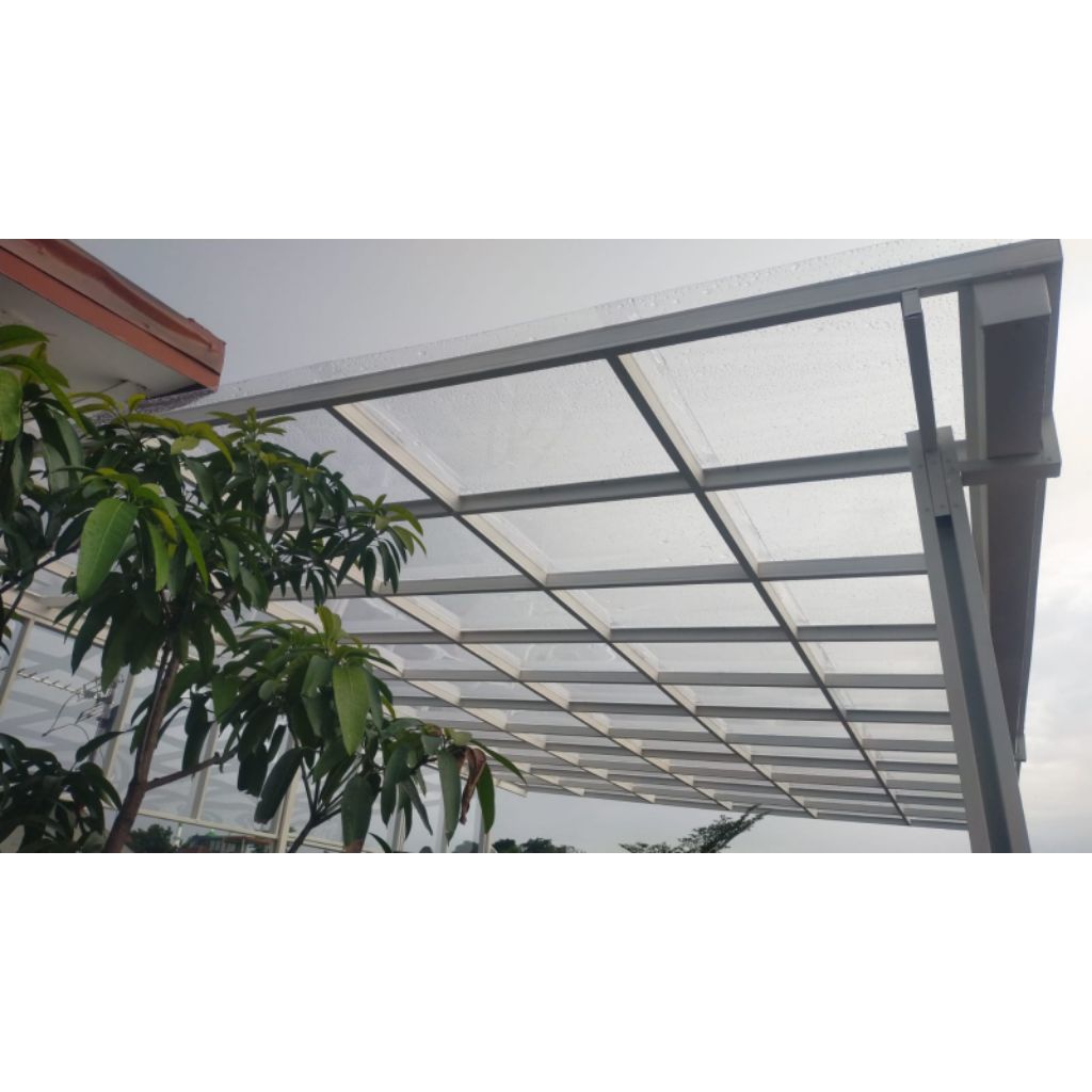 kanopi baja ringan atap SOLARTUFF flat clear 1.2mm