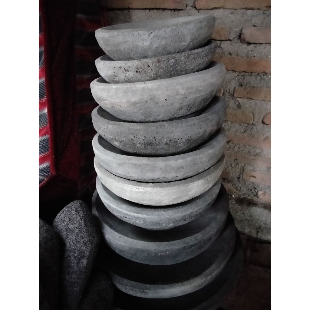 COBEK UKURAN KECIL + MUNTU BATU ASLI