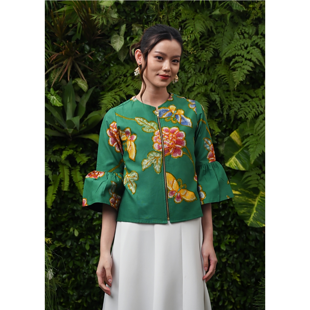 [Exclusive Launch] NONA RARA - Vivi Encim T4966, Baju kerja batik blouse wanita modern