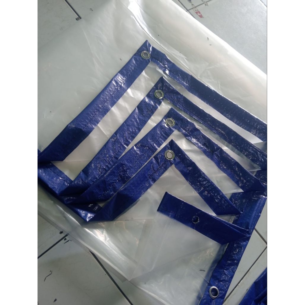 terpal plastik bening uv 200 micron 3x2 3x3 3x4 3x5 3x6 3x7 3x8 3x9 3x10  plastik uv bening TRANSPAR