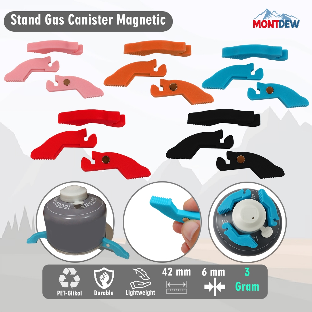 Kaki tabung canister | dudukan tabung gas | 110 gr, 230 gr, 450 gr | magnetic