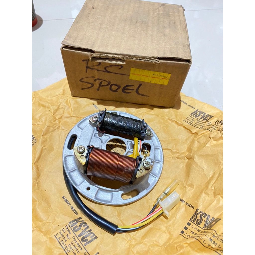 Spul spol spool set stator comp assy lengkap SUZUKI RC80 RC100 RC110 CRYSTAL BRAVO TORNADO PART NOS 