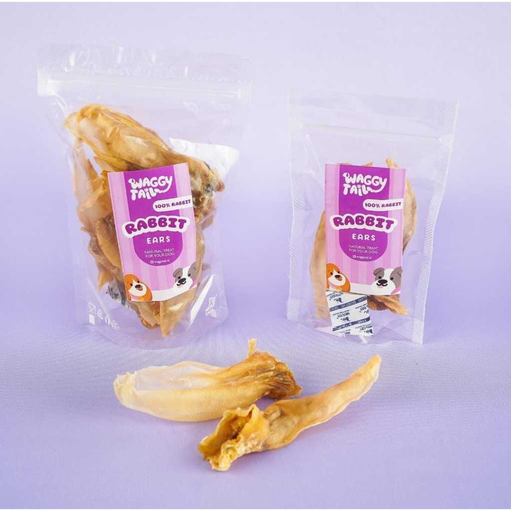 SNACK ANJING RABBIT EAR cemilan anjing telinga kelinci dog treat dehydrate dog snack
