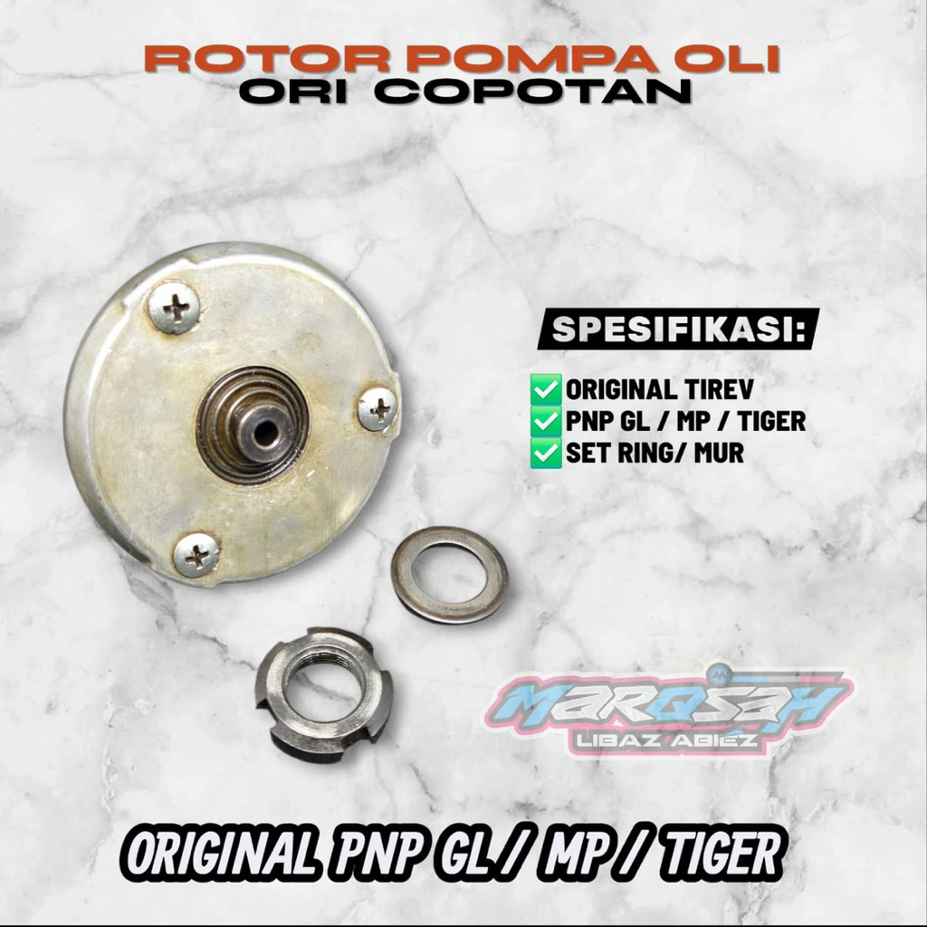 ROTOR OLI POM TIGER REVO ORI COPOTAN ROTOR OLI TIGER MP ORI COPOTAN TOPI MEXICO TIGER ORI COPOTAN