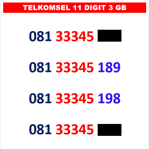 kartu perdana Simpati 4G Nomer Cantik Simpati Telkomsel 10 11 digit Murah Meriah Rapi