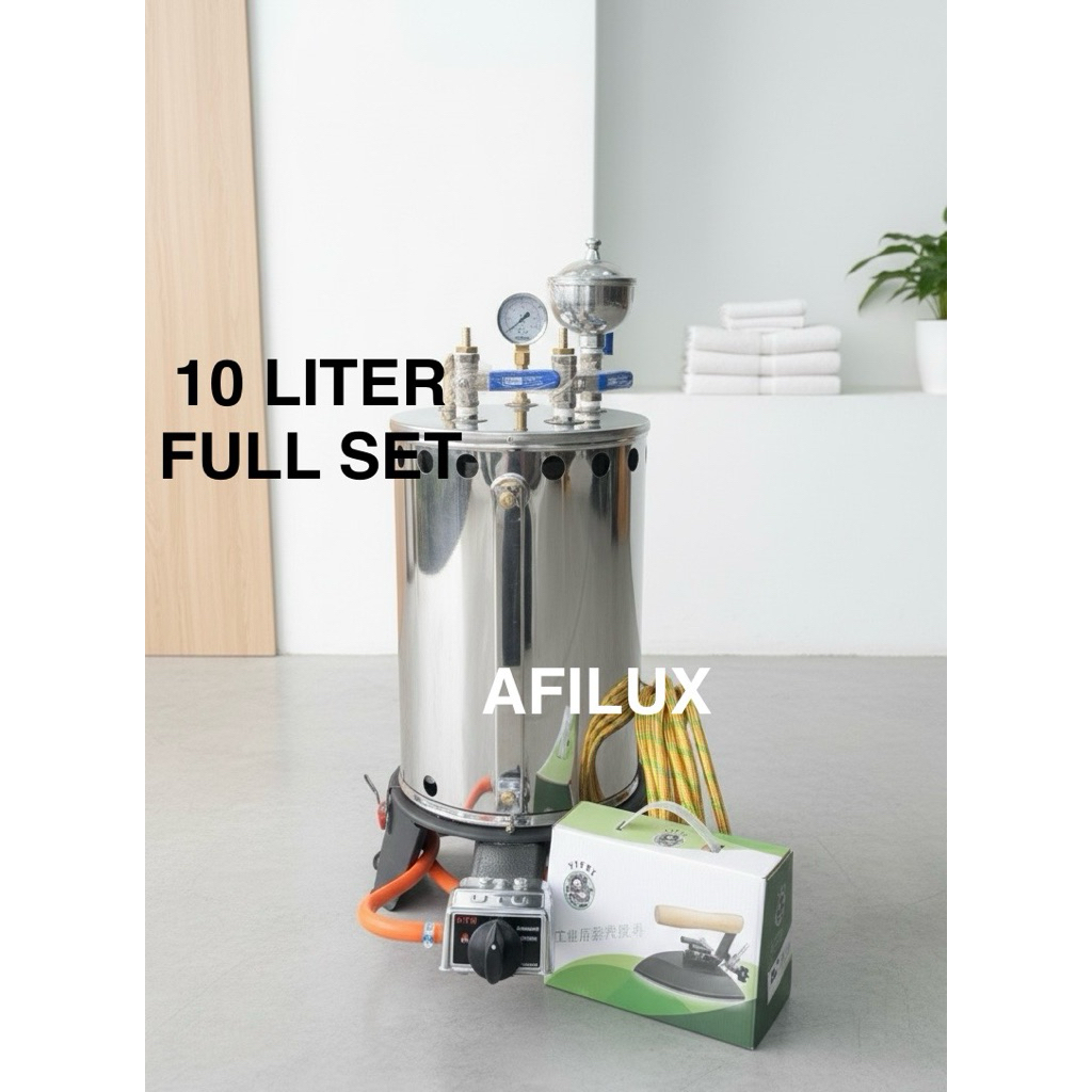 SETRIKA UAP BOILER ukuran 10 liter