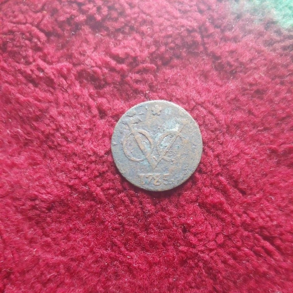 koin voc west friesland tahun 1785 fine