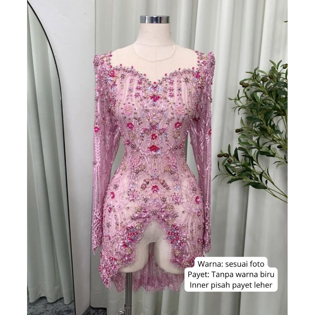 kebaya Chantilly non hijab kebaya wisuda dan tunangan