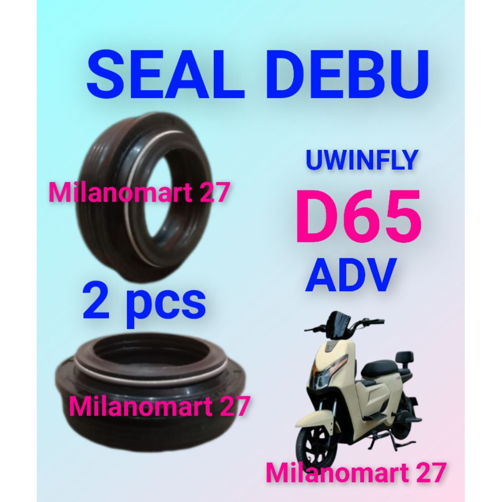 seal debu skok depan uwinfly D65 ADV sil abu shock depan sepeda listrik uwinfly D65 ADV
