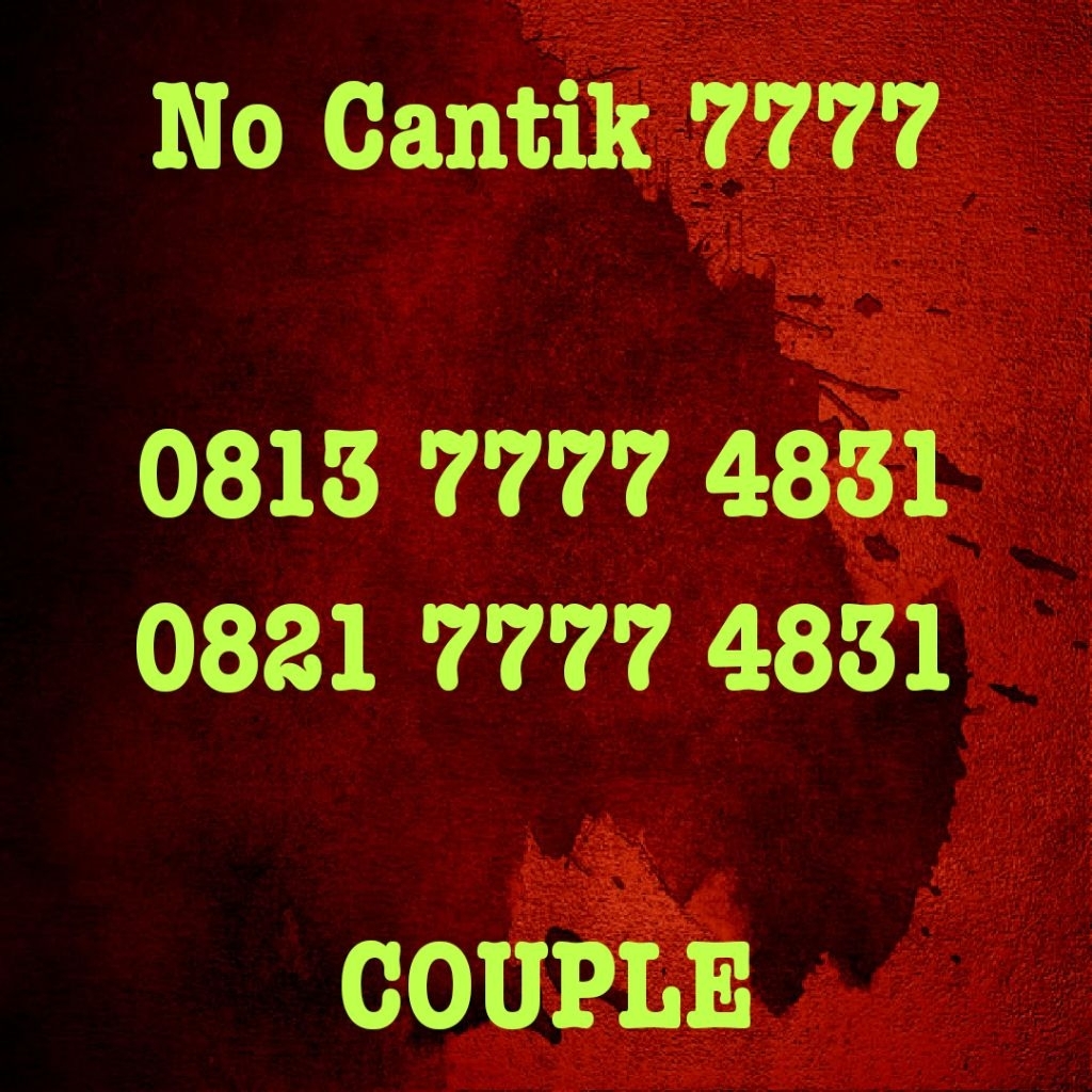 NO CANTIK TELKOMSEL SERI SIMPATI SERI COUPLE 7777
