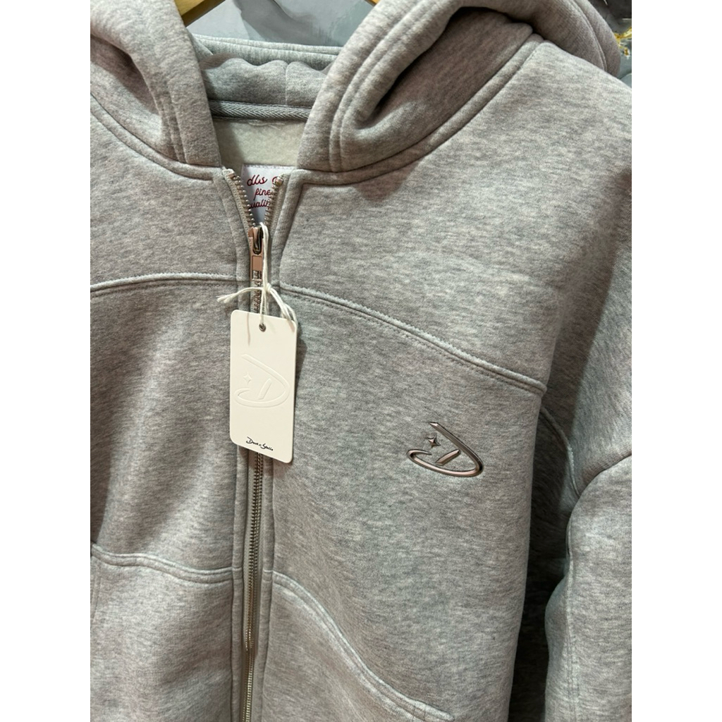 HOODIE DLS GREY METAL, L