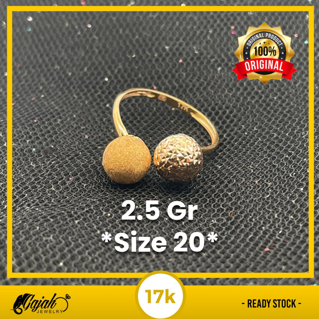 Cincin Emas 17K 2.5 Gram Toko Emas Gajah Online Salatiga 8032