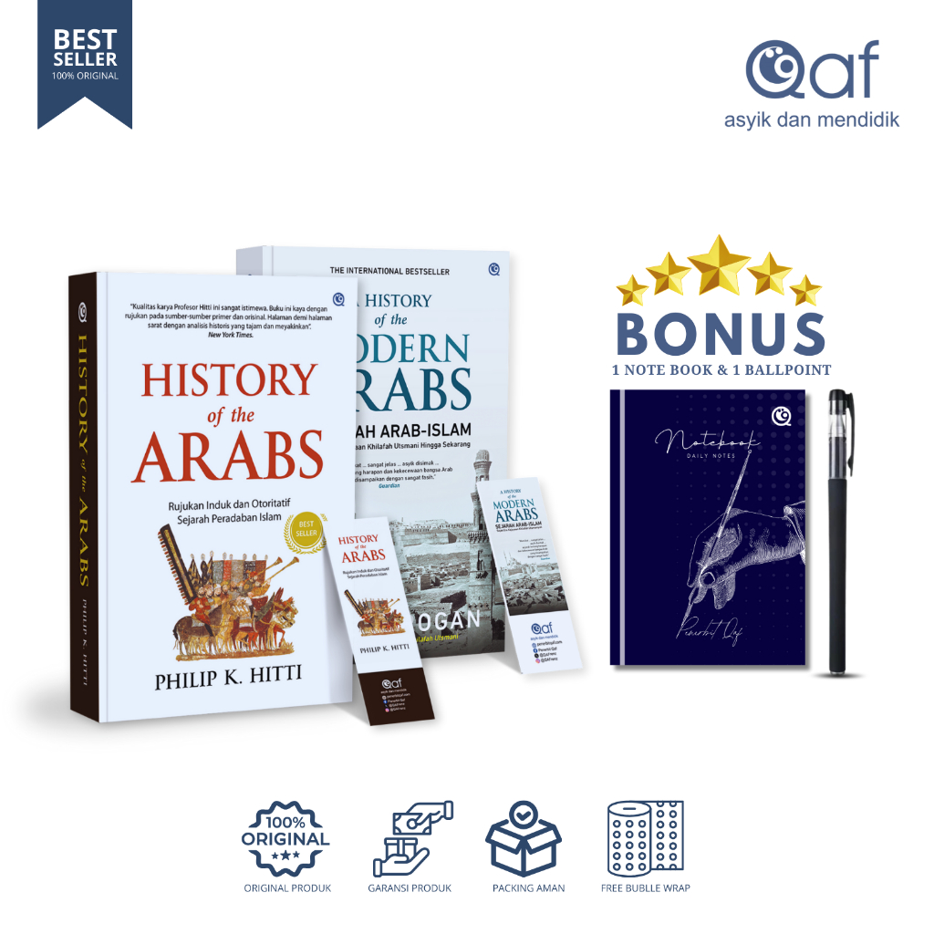 [PAKET HEMAT] 2 Buku - A History of The Modern Arabs +HISTORY OF THE ARABS [Bonus Note + bolpoin]
