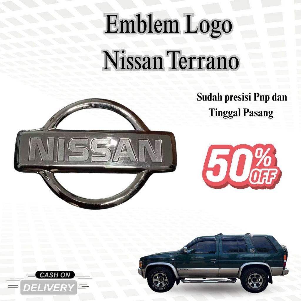 Emblem Logo Nissan Terrano | Emblem Depan Belakang Mobil Terrano Original Look