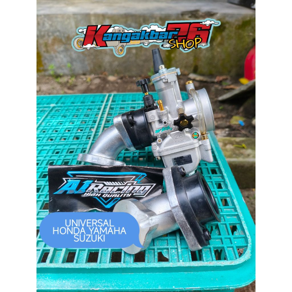 INTAKE MANIPOL MIRING PENDEK BEBEK PE PWK 24 26 28 UNIVERSAL SEGALA MOTOR