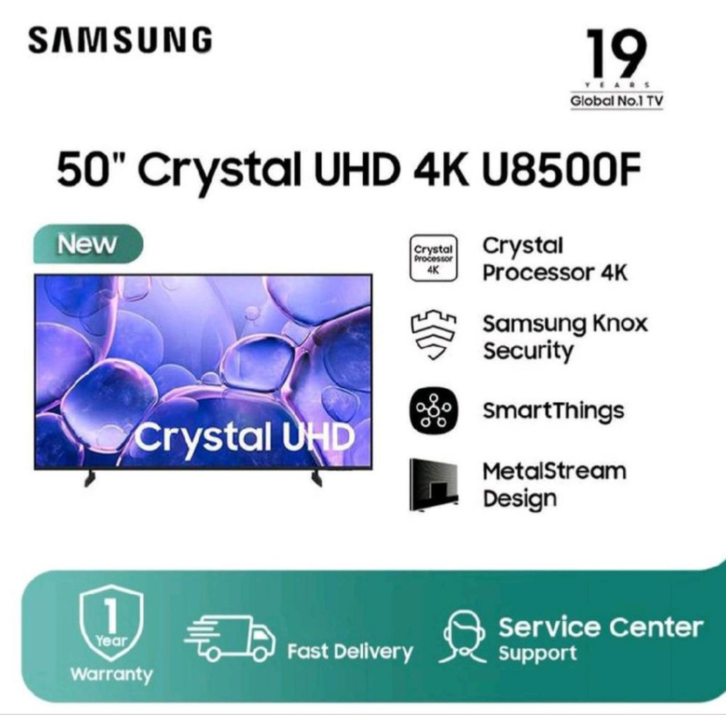 TV LED SAMSUNG 50INCH SMART TV 50U8500F CRYSTAL UHD 4K TV SAMSUNG 50 INCH