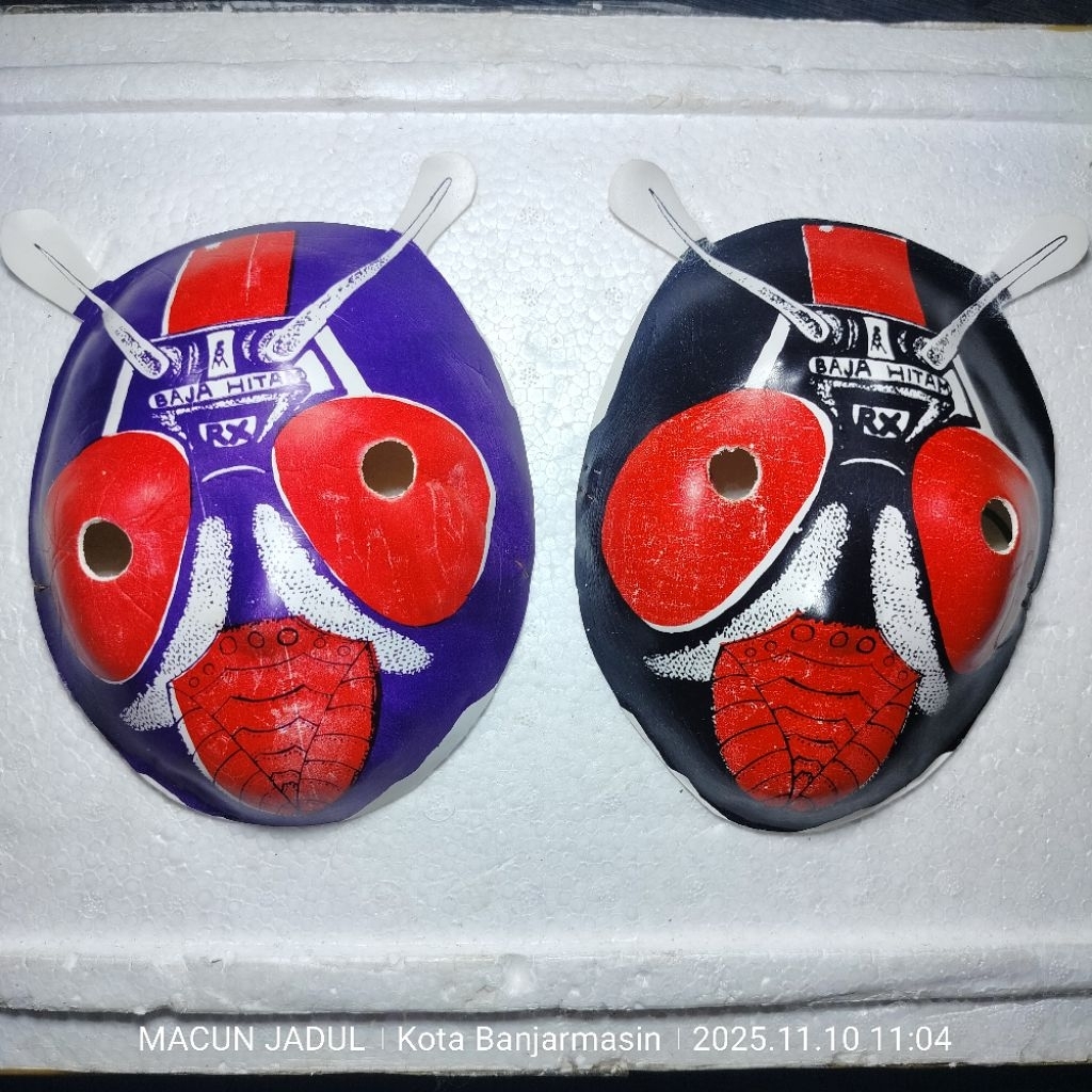 TOPENG JADUL KSATRIA BAJA HITAM, MAINAN JADUL, MAINAN NOSTALGIA, NOSTALGIA 90AN