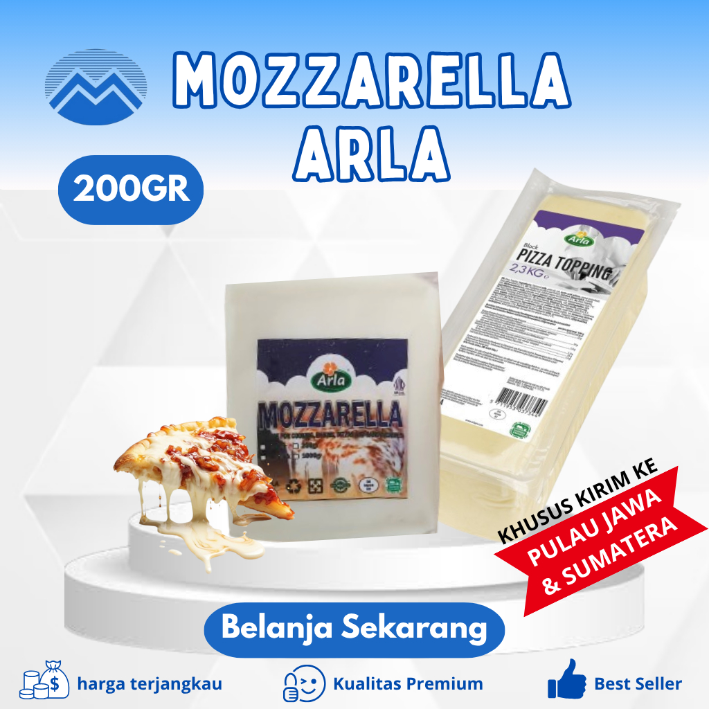 Keju Mozarella Arla 200 gr (HALAL)