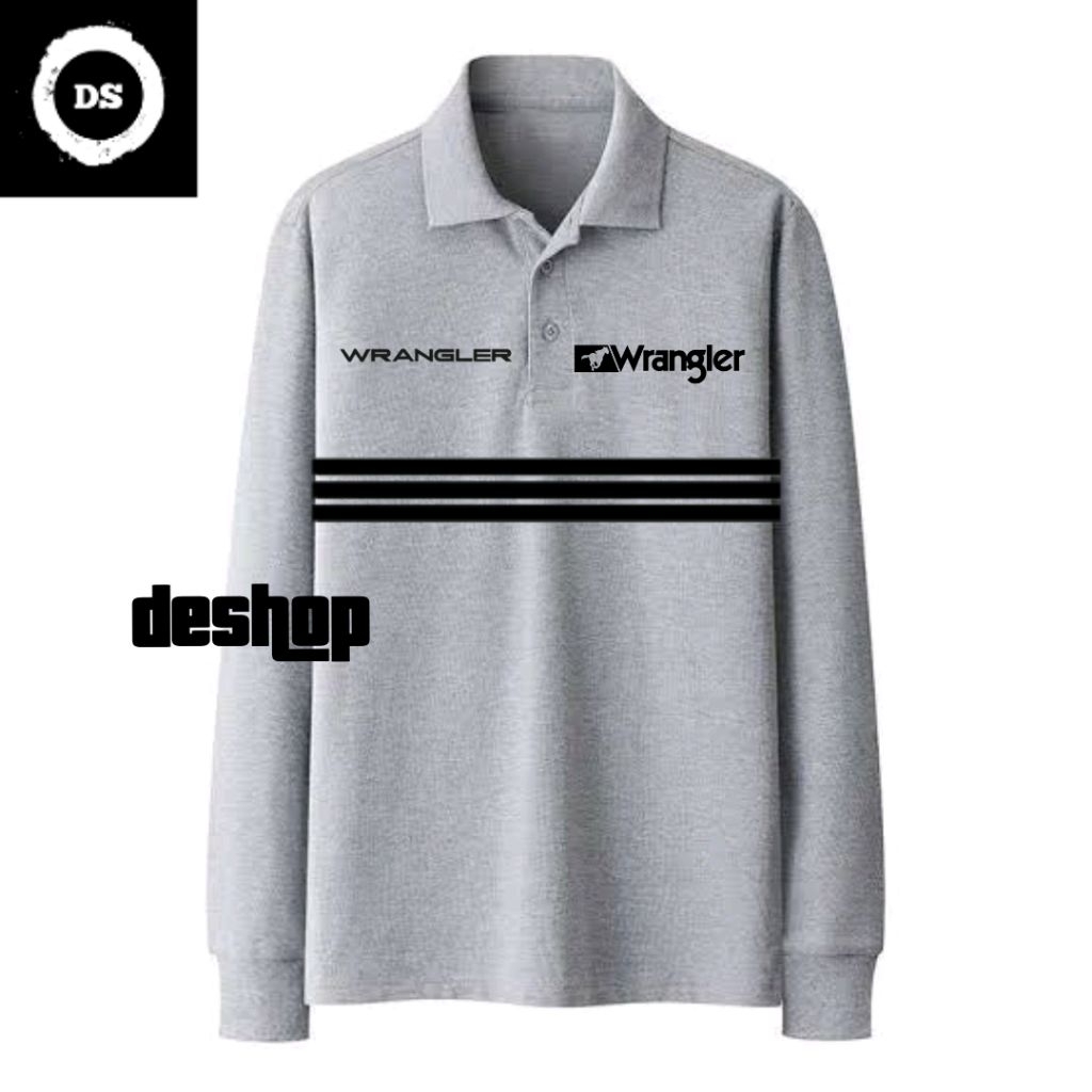 Tshirt - Polo Shirt - Polo Long Sleeve Shirt - Kaos Polo Lengan Panjang - Kaos Kerah Lengan Panjang 