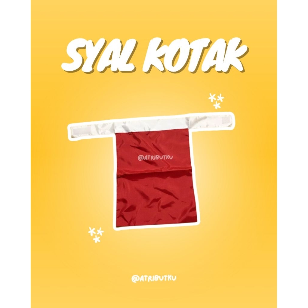 Syal Kotak Merah Putih PaskibraAtribut Paskibra Murah/PDU Paskibra/Atribut murah/paskibra murah/atri