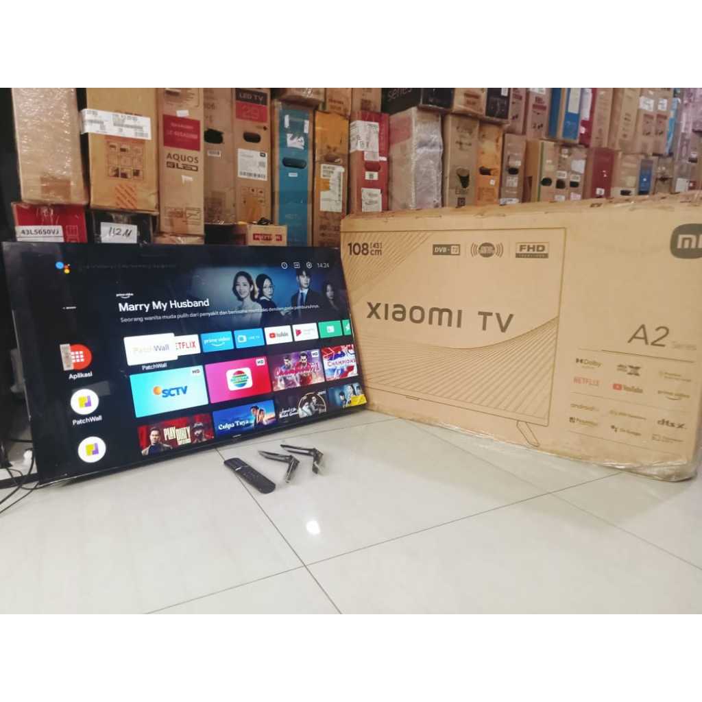 TV LED XIAOMI ANDROID 43 INC FULL HD KONDISI BEKAS MASIH SEGEL (6026R)