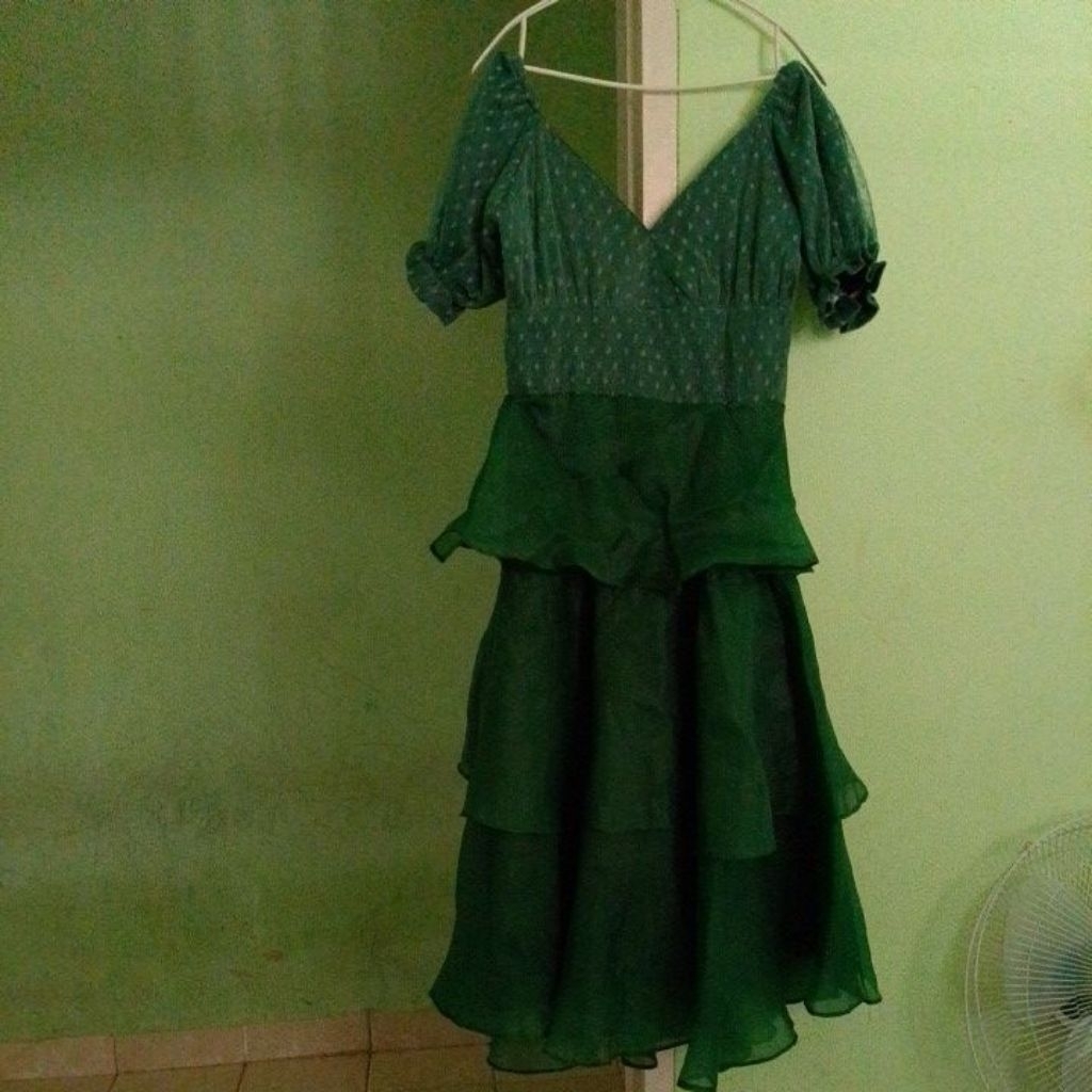 Dress hijau emerald
