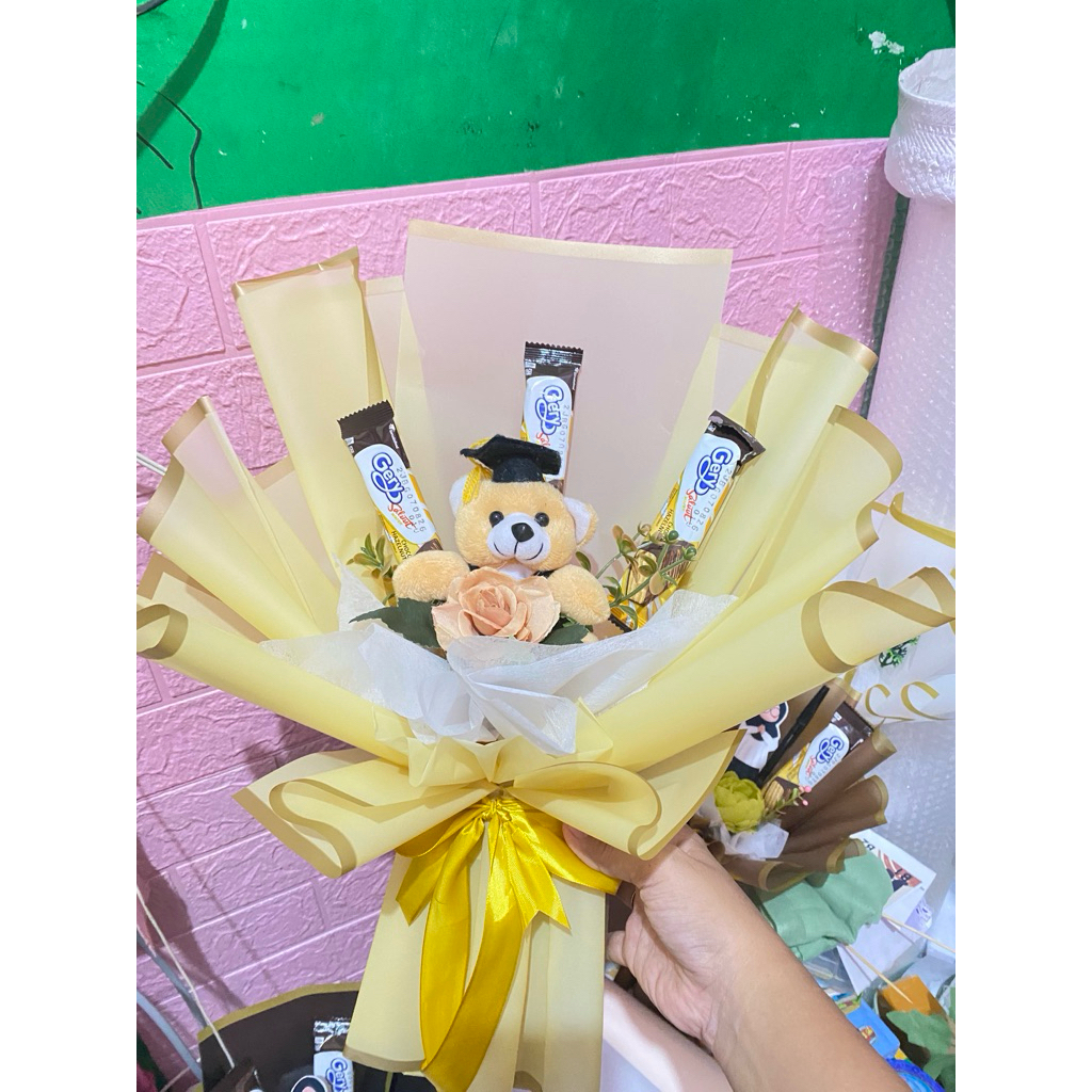 buket boneka wisuda dan snack termurah