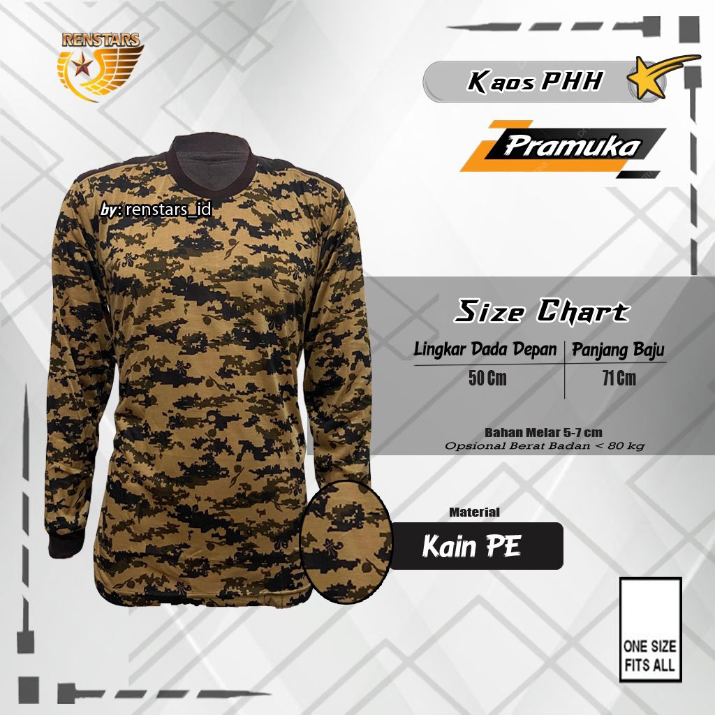 Kaos PHH Pramuka | Kaos Loreng Pramuka | Kaos Pramuka | Kaos Pramuka PDL