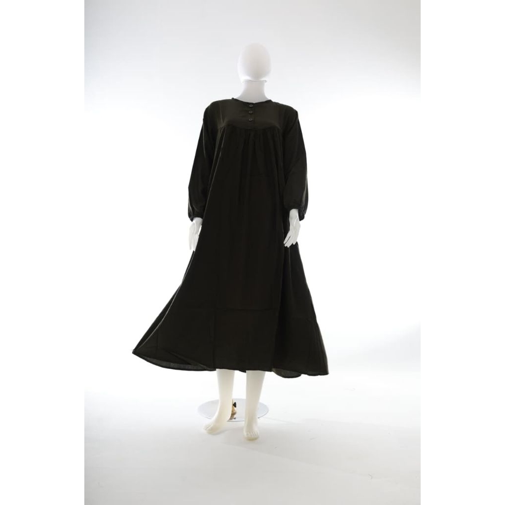 Gamis Polos Merah Marun Elegant – Bahan Rayon Premium Lembut dan Nyaman Dipakai