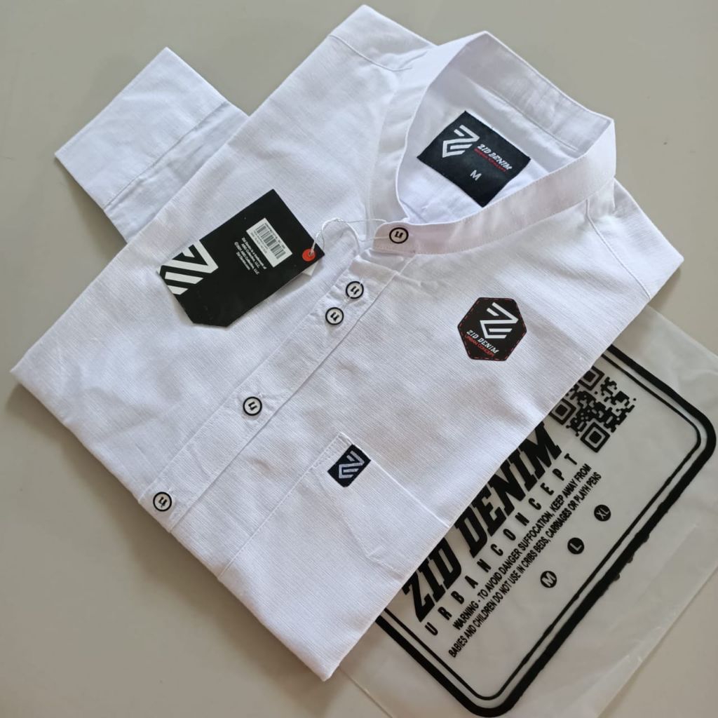 kemko zid denim original / kemeja polos