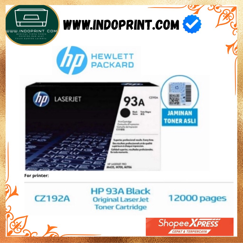toner hp 93a black Original
