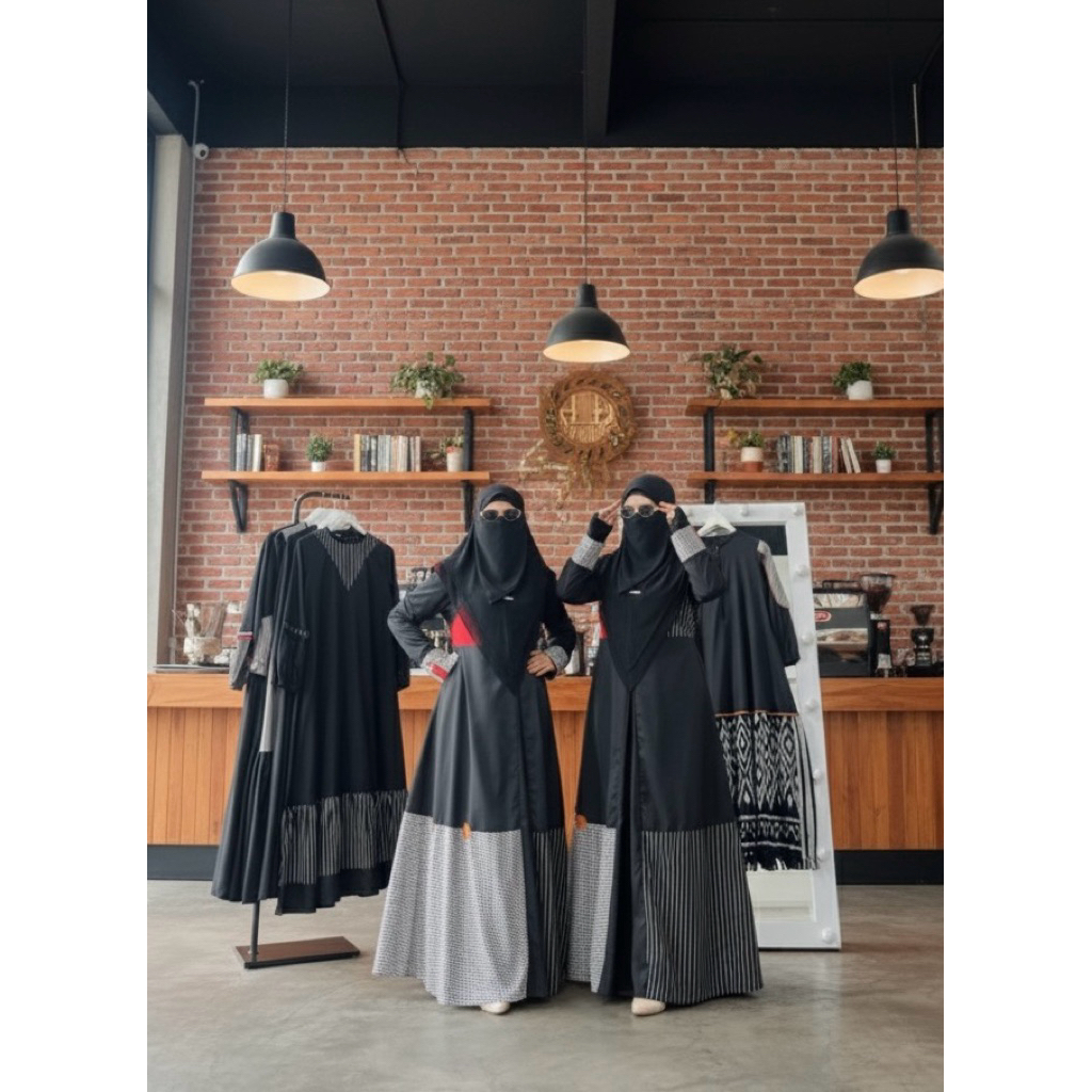 ZISHEERI SEROJA REPRO Gamis Full Katun dengan Motif yang Mewah dan Elegan