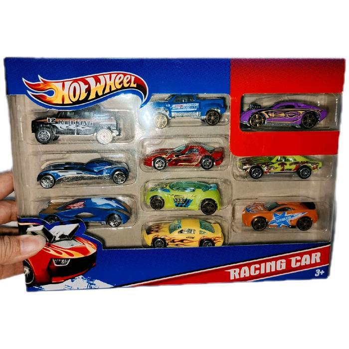 Hot Wheels - Mainan Mobil Hotwil Isi 10 Pcs / Mobil Besi Hotwil Die Cast Metal