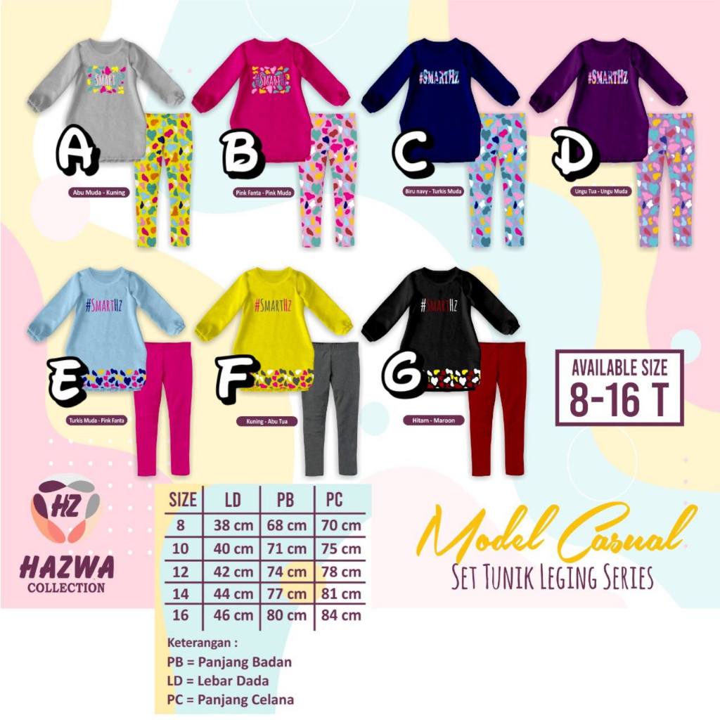 Set Legging Casual Hazwa Collection