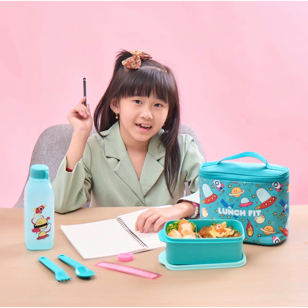 New Jennie Kids Lunch fit Set Lunch Bag Set New Jennie Kids Premium Tas bekal kotak makan Premium