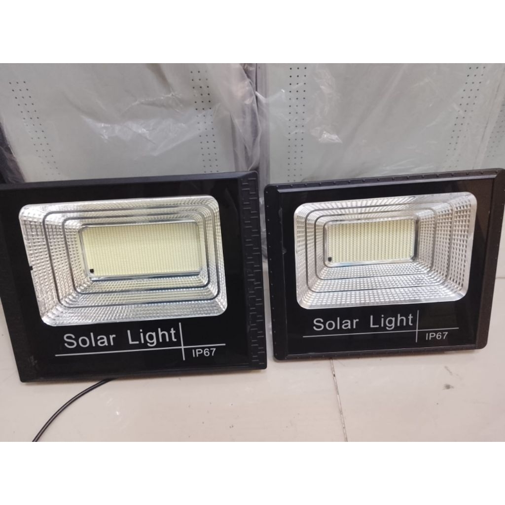 Lampu Sorot LED Outdoor Solar 200 Watt 2 in 1 Lampu Sorot Solar Panel 100 200 Watt