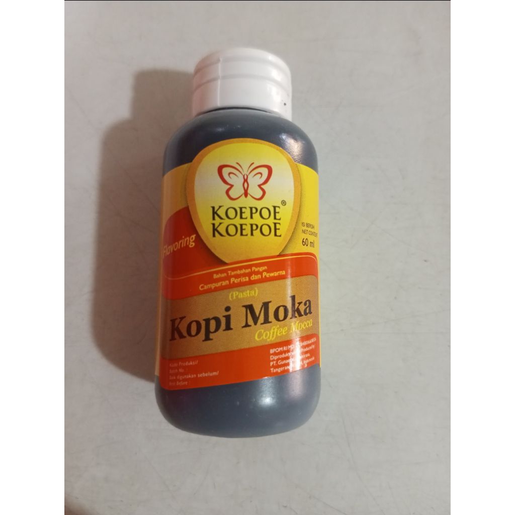 KoePoe Pasta Kopi Moka 60ml/Pasta Pewarna Makanan/Pewarna Bahan makanan