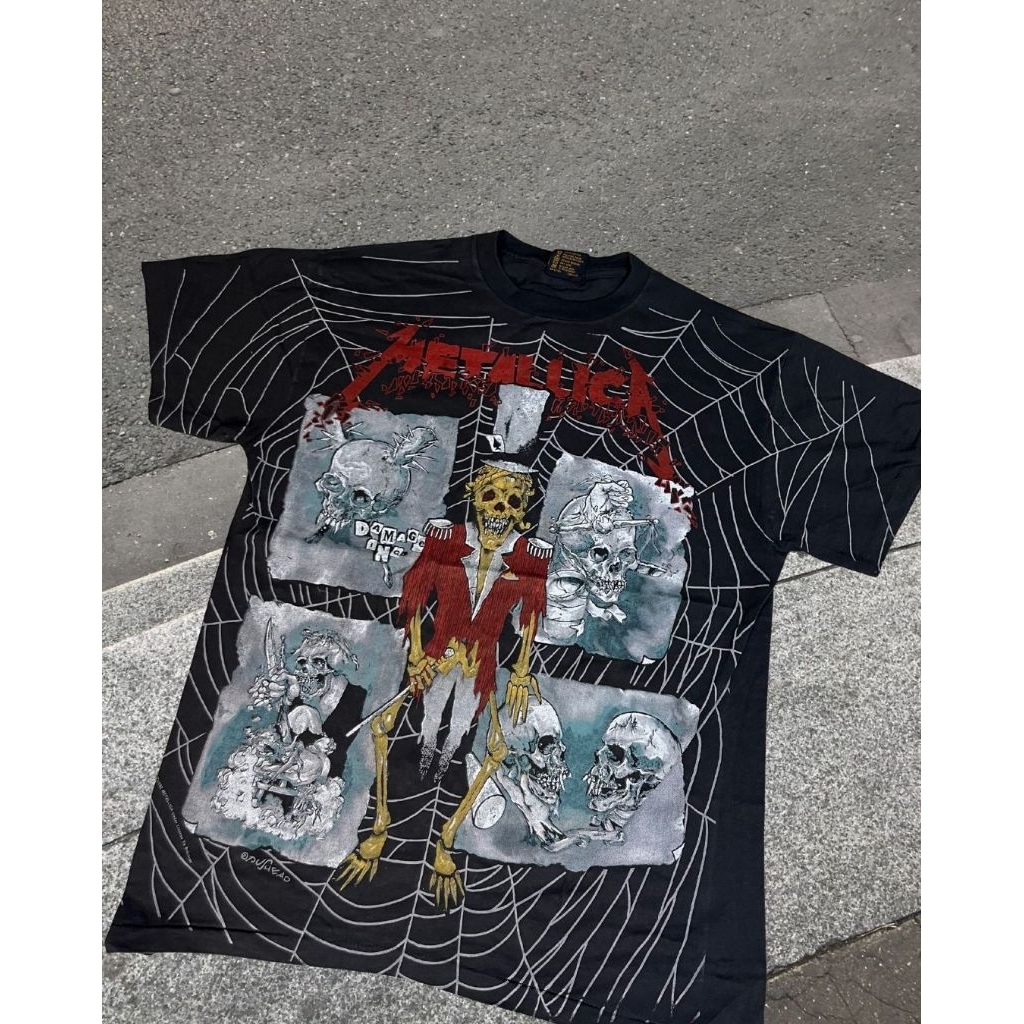 KAOS BOOTLEG BAND FADED BELEL GIANT TULTEX BROCKUM CARTOON NETWORK WILD OATS ONEITA VINTAGE METALLIC