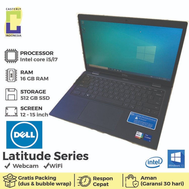 Laptop dell latitude 3420 core i7/i5 gen 11 ddr4 16 gb ssd 512