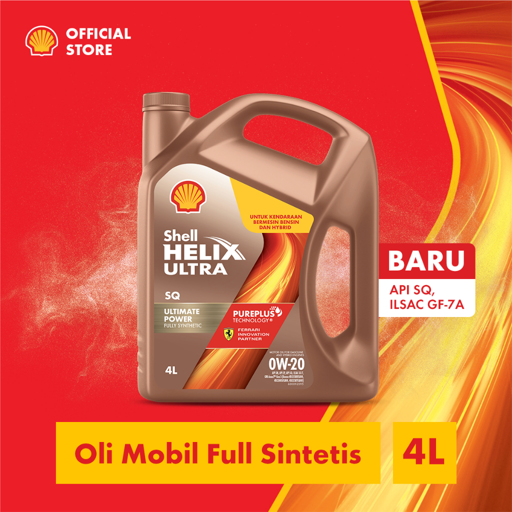 Oli Mesin Mobil Shell Helix Ultra SQ 0W - 20 (4L)