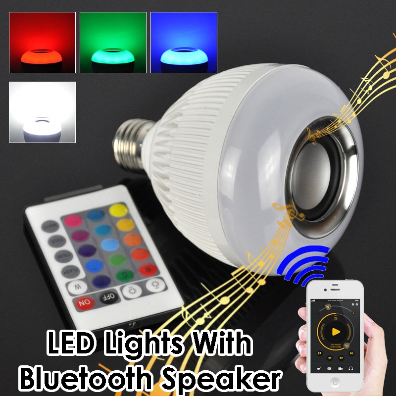 Speaker Bluetooth Dengan Lampu LED Bentuk Bohlam - Speaker Aktif - Speaker Bohlam - Speaker LED - Sp