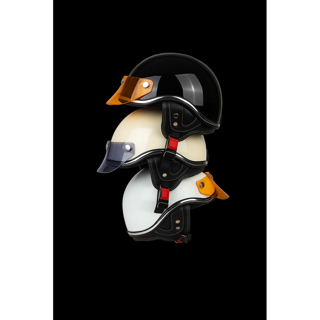 HELM CHIEPS / CHIP  RETRO CLASSIC LIST CHROMES