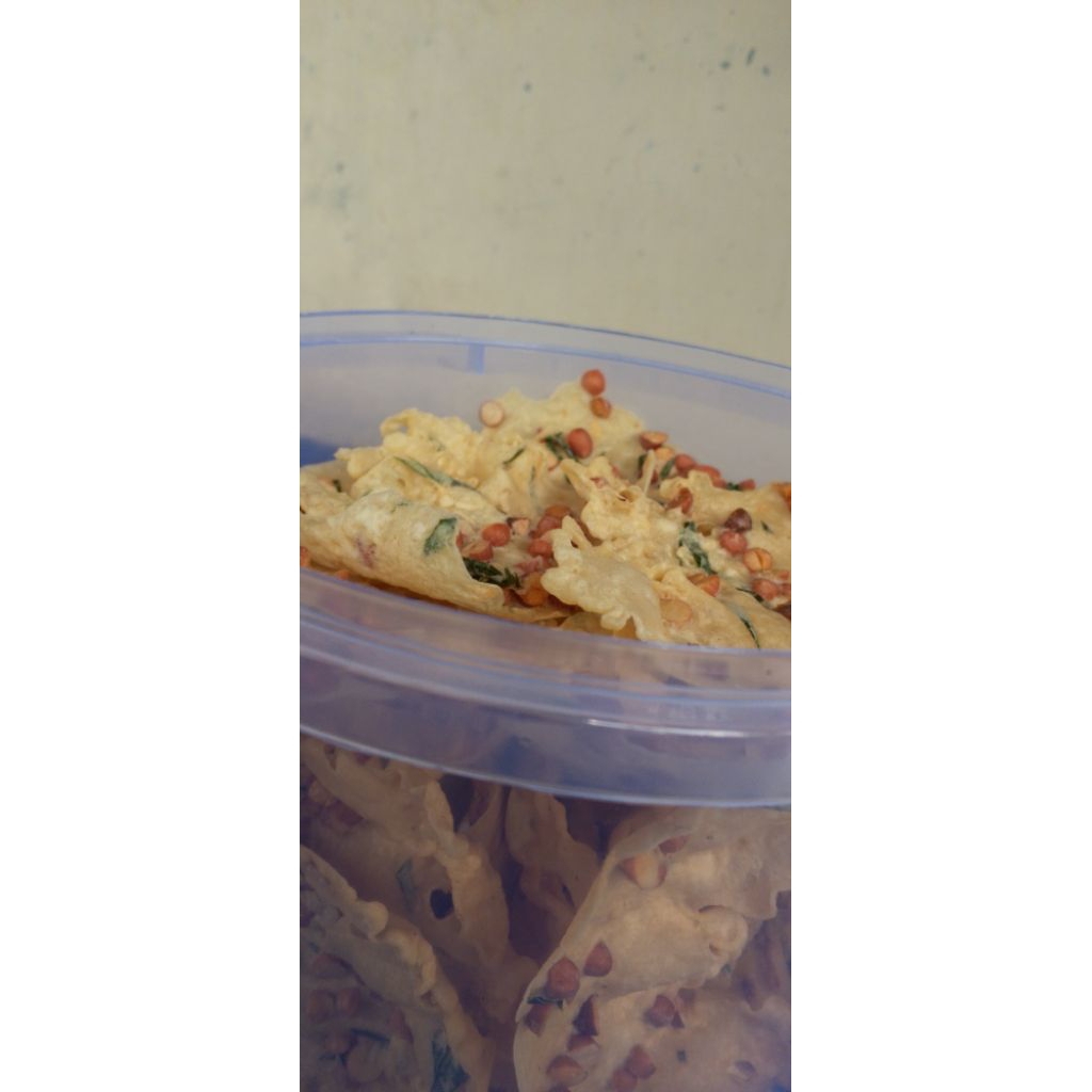 peyek toples 5ltr terbaik,bisa request isian