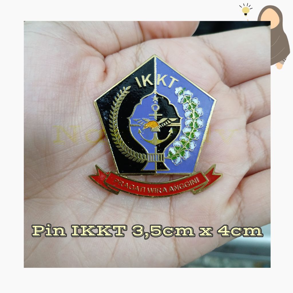 Pin IKKT kuningan ecing | lencana IKKT TNI