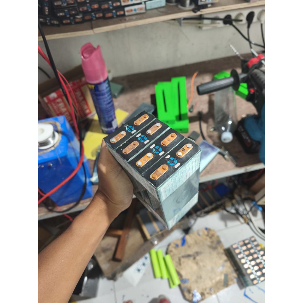 baterai lifepo4 bekas 3.2 volt 21ah lampu emergency PJU powerbank