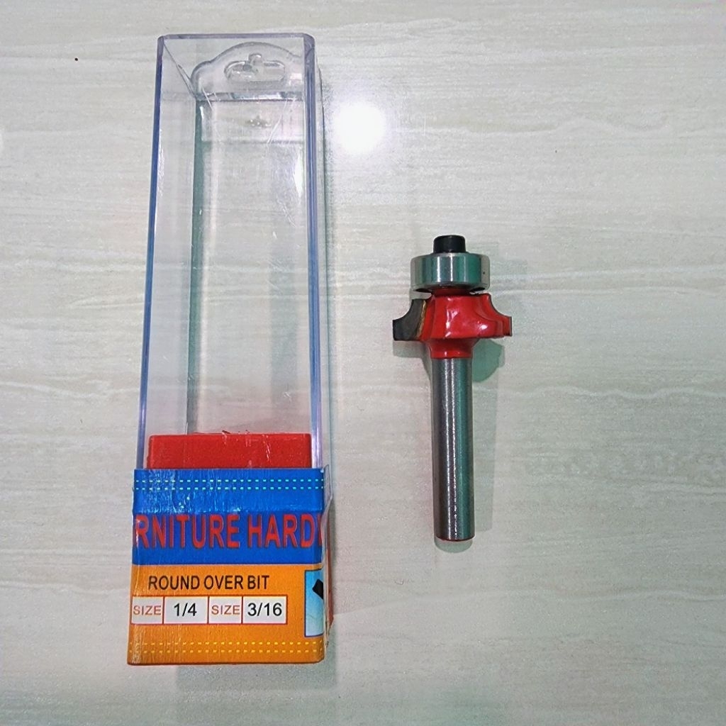 Mata Router untuk Edging R2 (2mm) ROUND OVER BITS Trimmer Profil Hpl