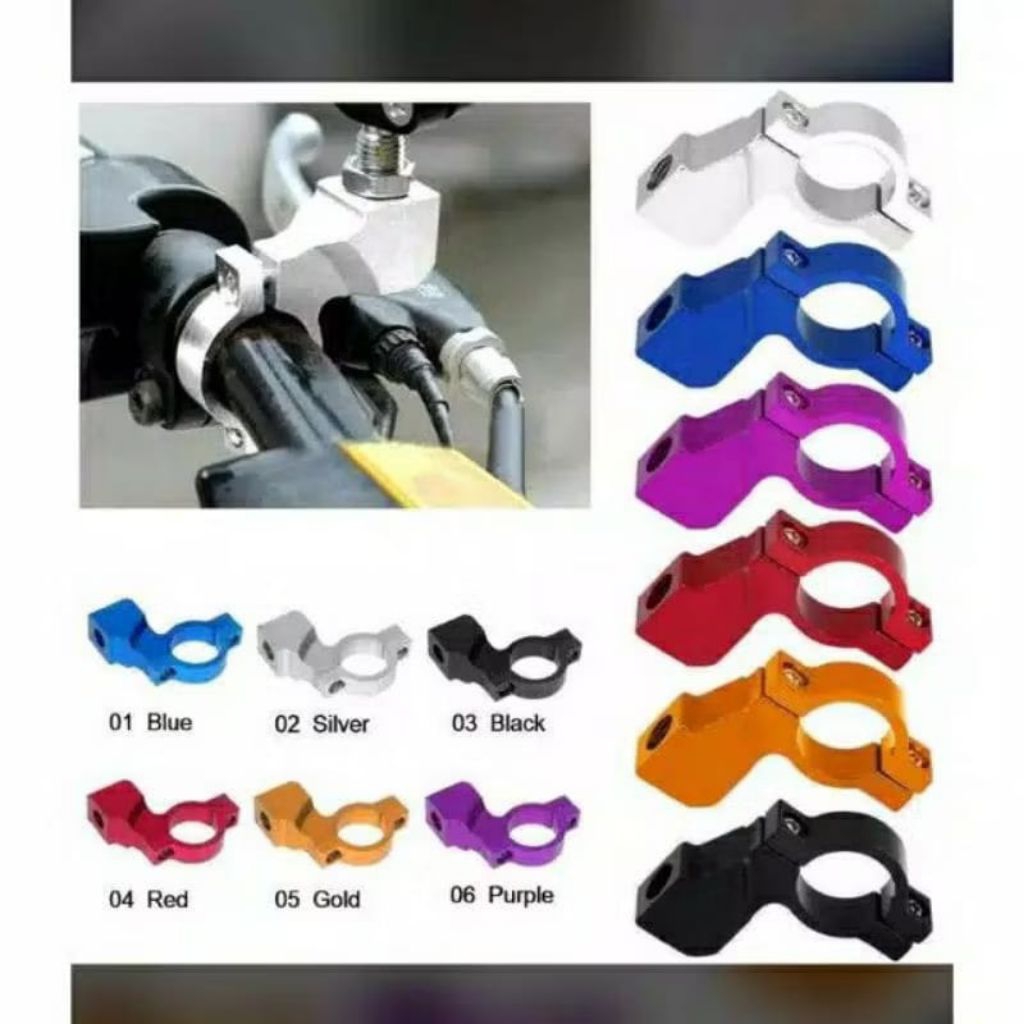 BREKET DUDUKAN SPION KLEMAN STANG UNTUK TAMBAHAN MASTER REM IZUMI NISSIN NON DUDUKAN SPION