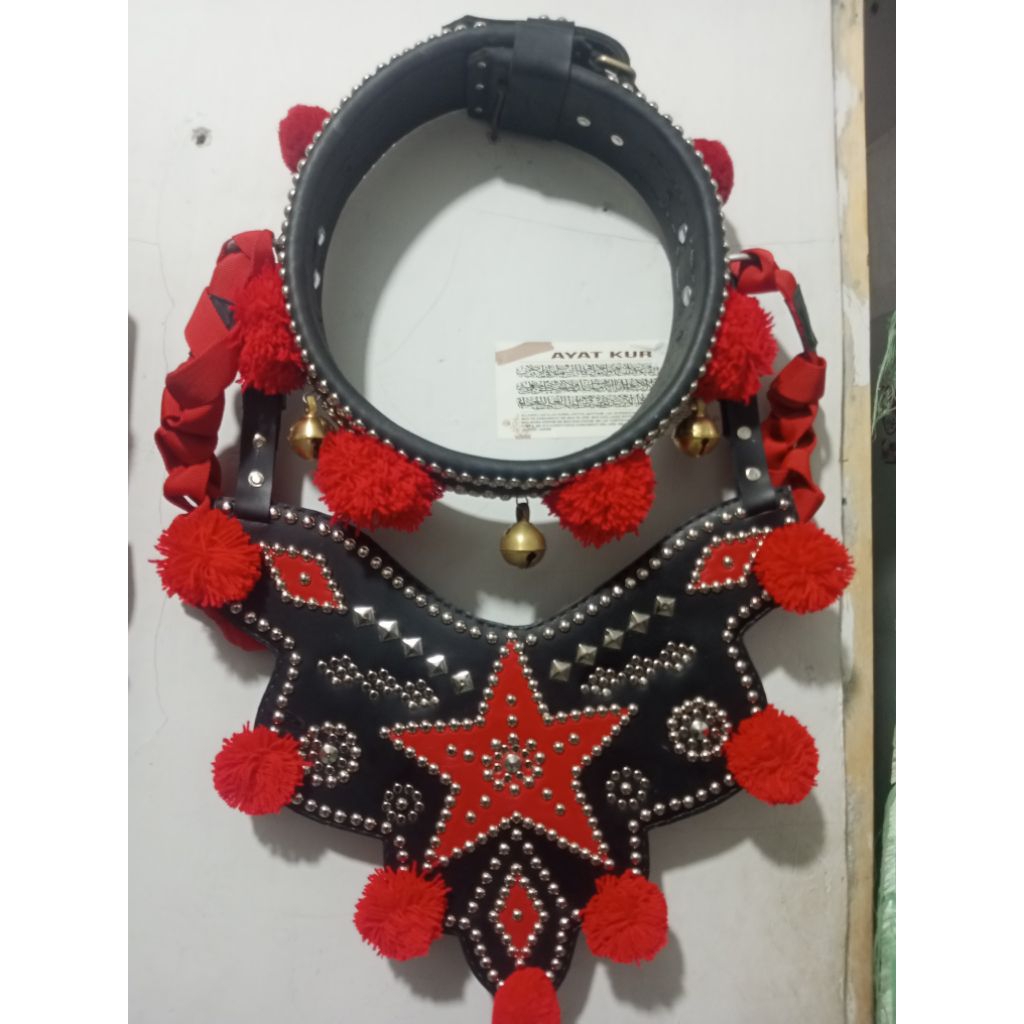 kalung domba,Gongseng domba fullset,bahan full kulit asli